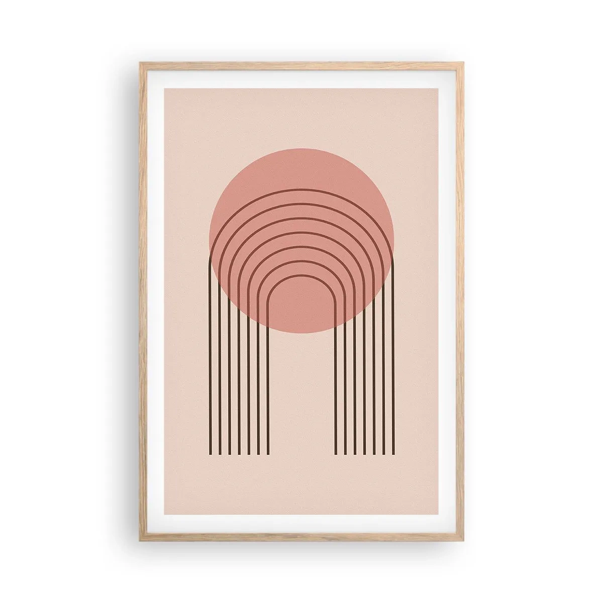 Poster în ramă de stejar deschis - Atracție irezistibilă - 61x91 cm