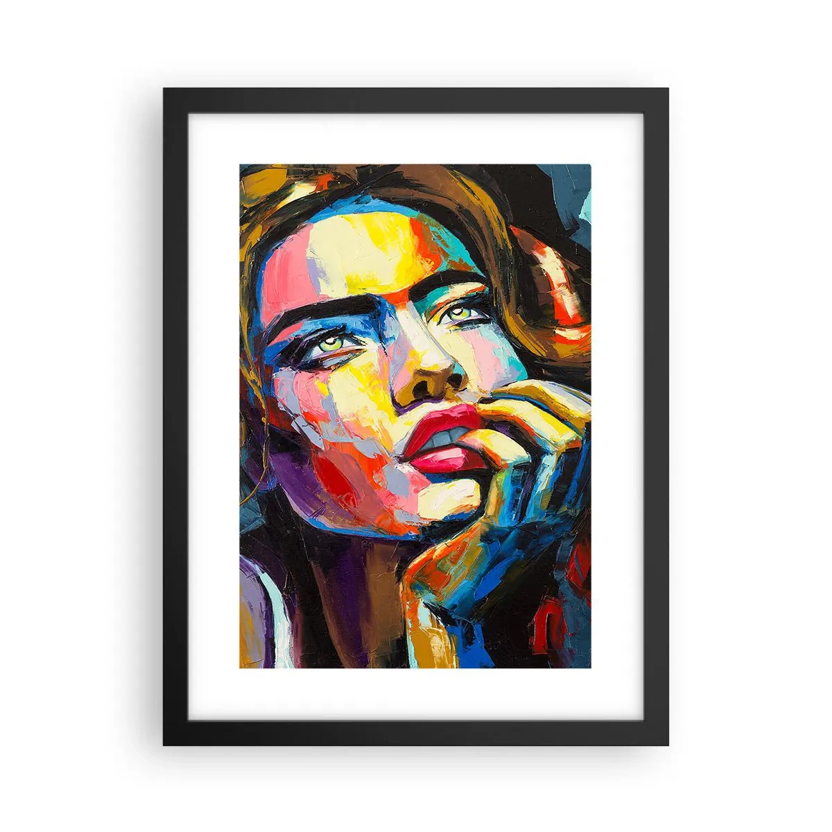 Poster în ramă neagră - Visele ca niște păsări se înalță pe cer - 30x40 cm