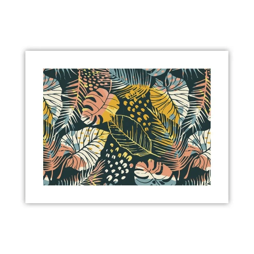 Poster - Fantezie cu frunze - 40x30 cm