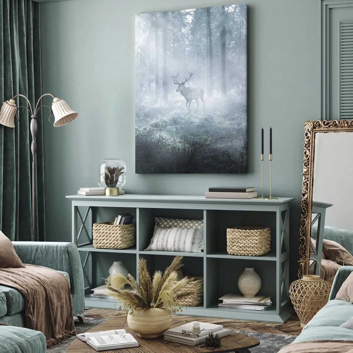 Tablou pe pânză - Plimbarea de dimineață prin regat - 80x120 cm