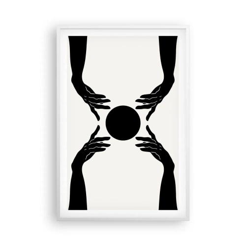 Poster în ramă albă - Semnul secret - 61x91 cm