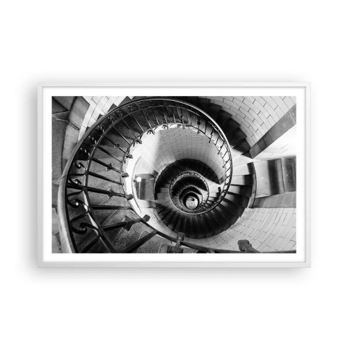 Poster în ramă albă - Din ce în ce mai sus - 91x61 cm