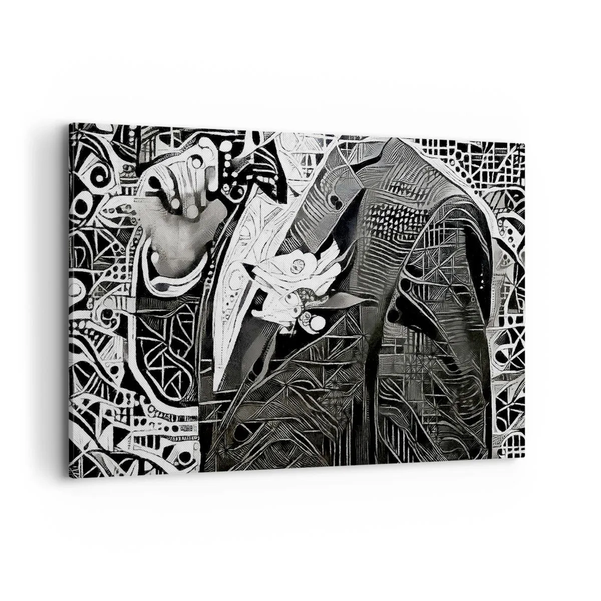 Tablou pe pânză - Doar un om aparent gri - 120x80 cm