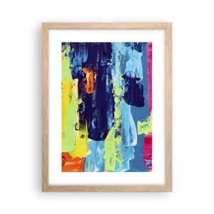 Poster în ramă de stejar deschis - Viața este frumoasă! - 30x40 cm