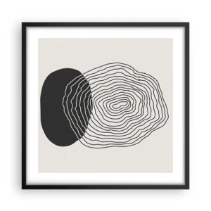 Poster în ramă neagră - Persistență și vibrațiile - 50x50 cm