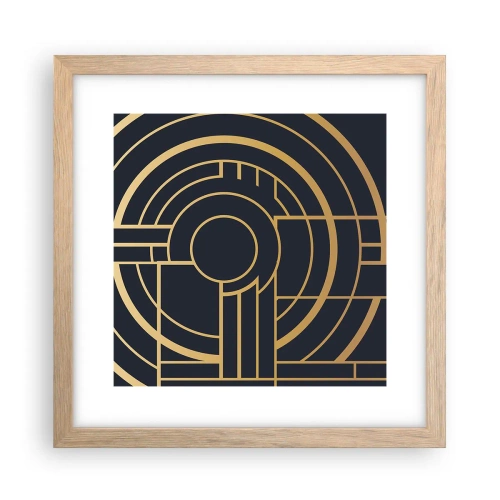 Poster în ramă de stejar deschis - Întoarcerea lucrurilor - 30x30 cm