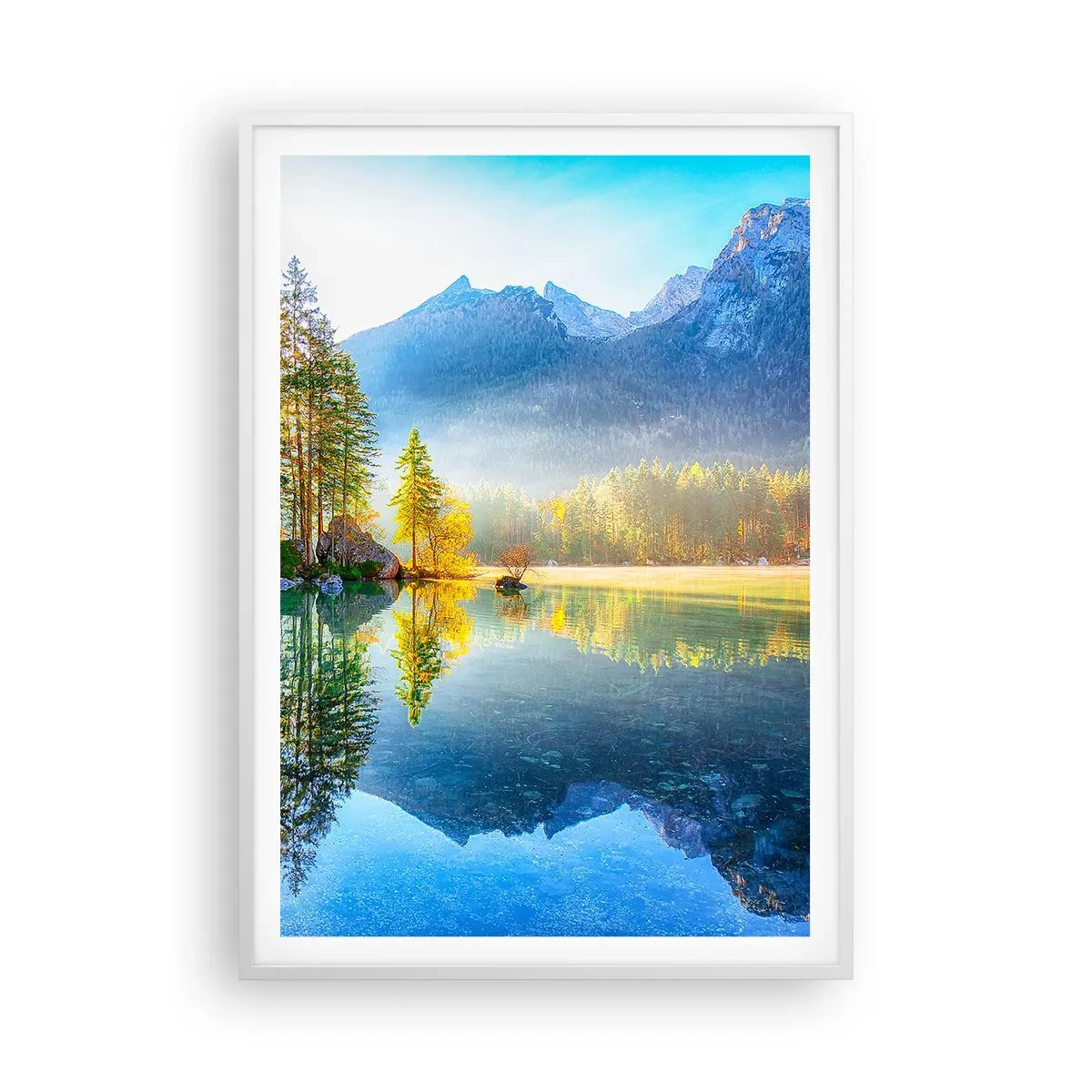 Poster în ramă albă - Maiestate și dulceață - 70x100 cm