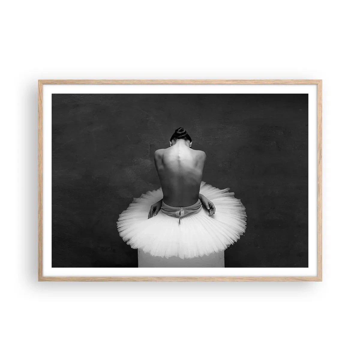 Poster în ramă de stejar deschis - Chiar înflorește - 100x70 cm