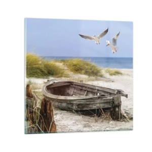 Tablou pe sticlă - Scăldate în vânt - 70x70 cm