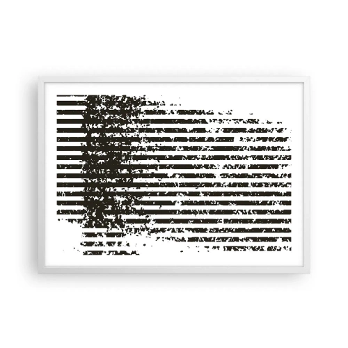 Poster în ramă albă - Ritm și zgomot - 70x50 cm