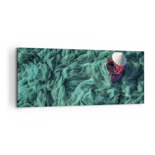 Tablou pe pânză - Într-o mare de rețea - 100x40 cm