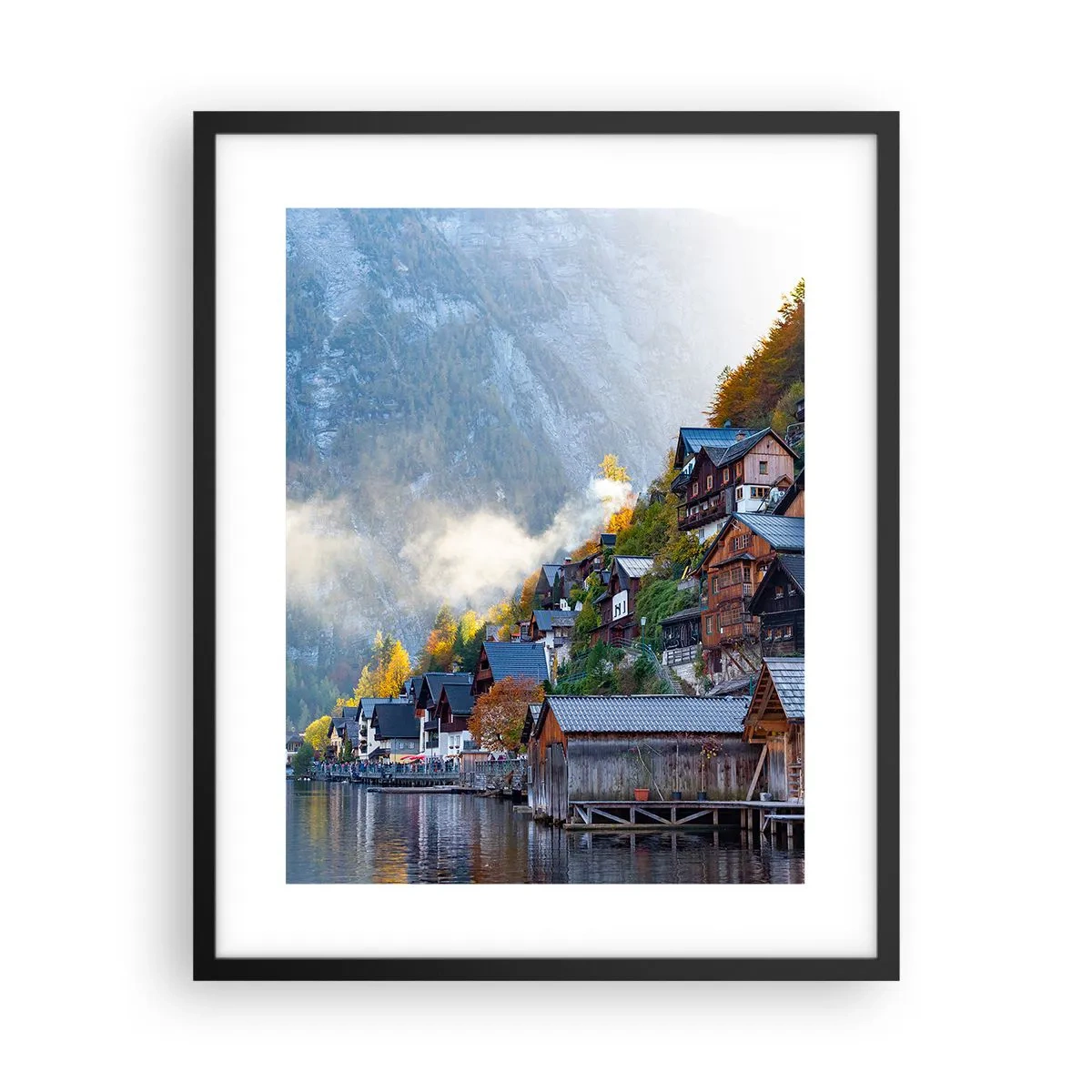 Poster în ramă neagră - Atmosferă alpină - 40x50 cm
