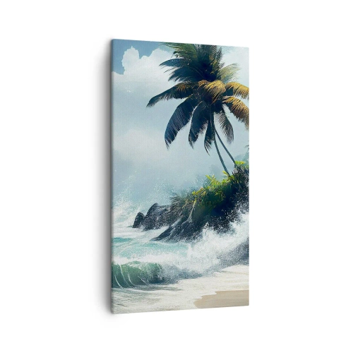 Tablou pe pânză - Pe un țărm tropical - 45x80 cm
