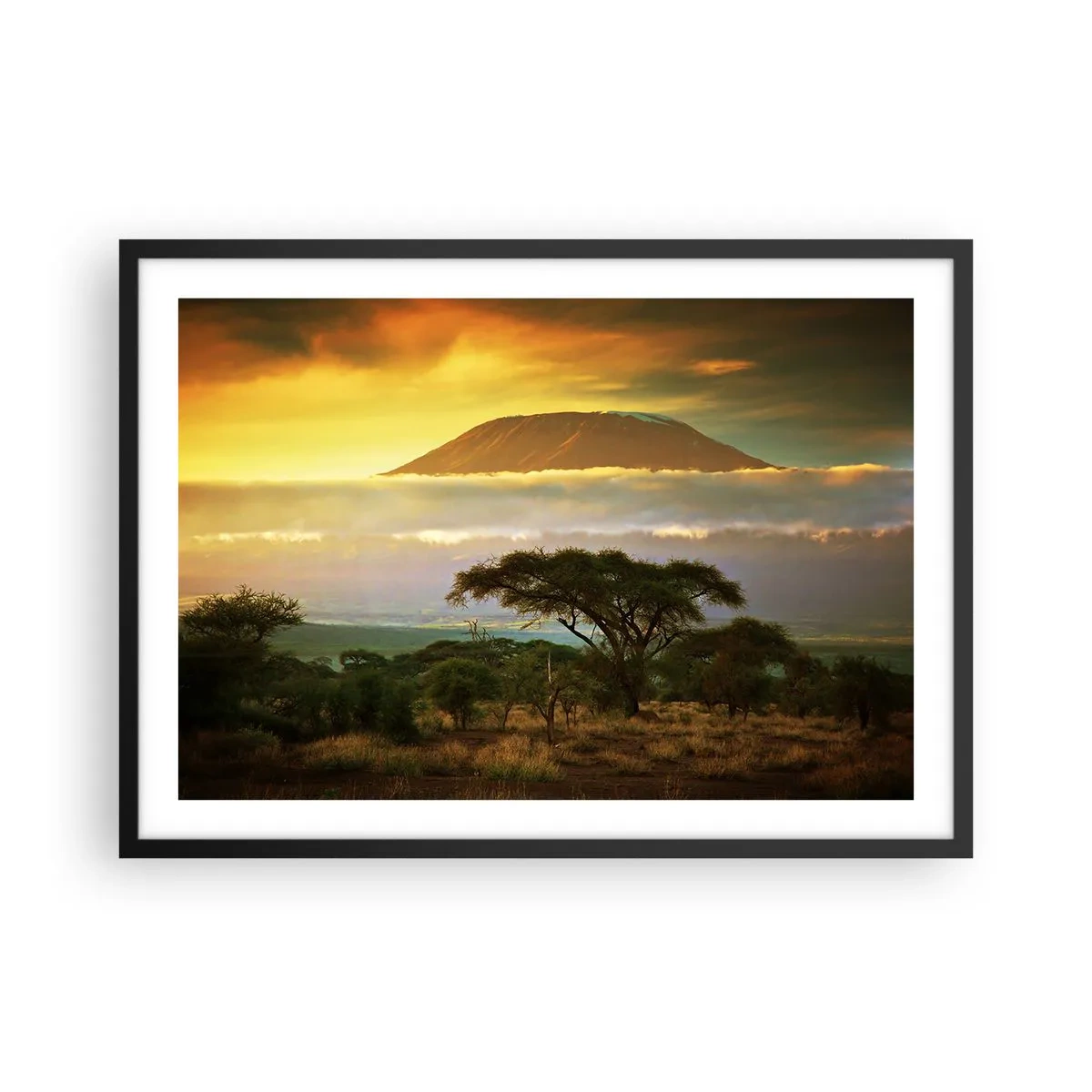 Poster în ramă neagră - Visul unui călător - 70x50 cm