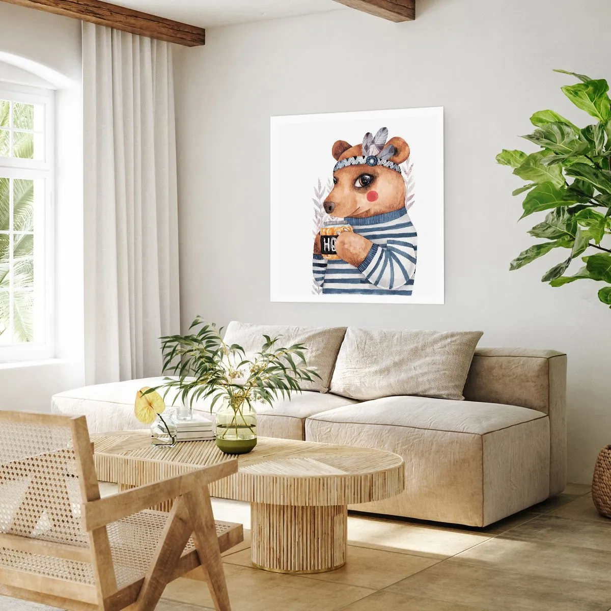 Poster - Ursoaică dulce - 60x60 cm