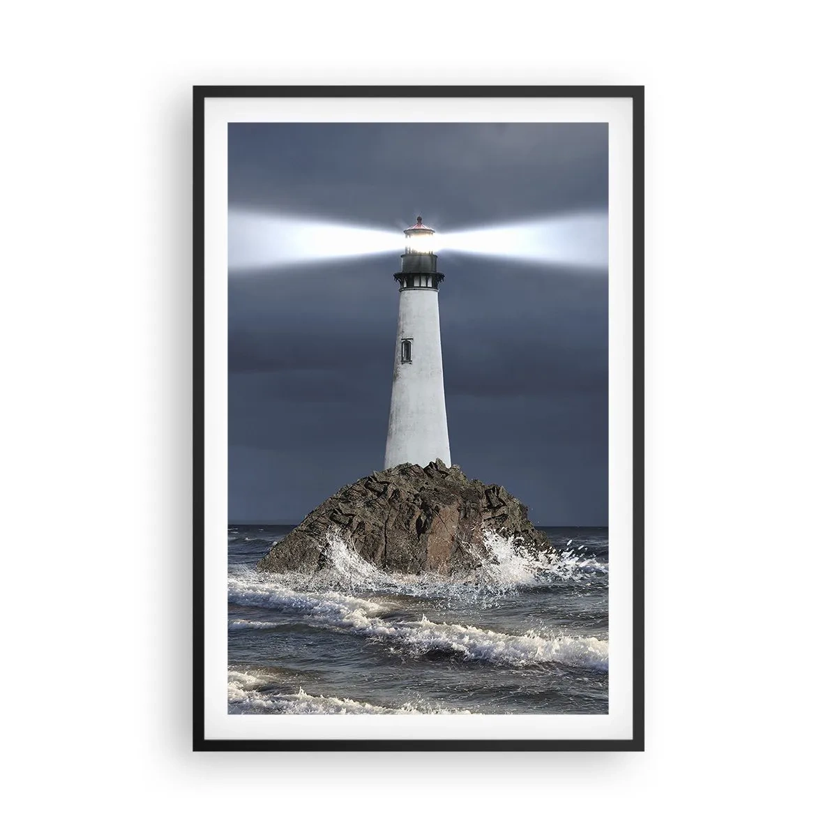 Poster în ramă neagră - Aici... aici...! - 61x91 cm