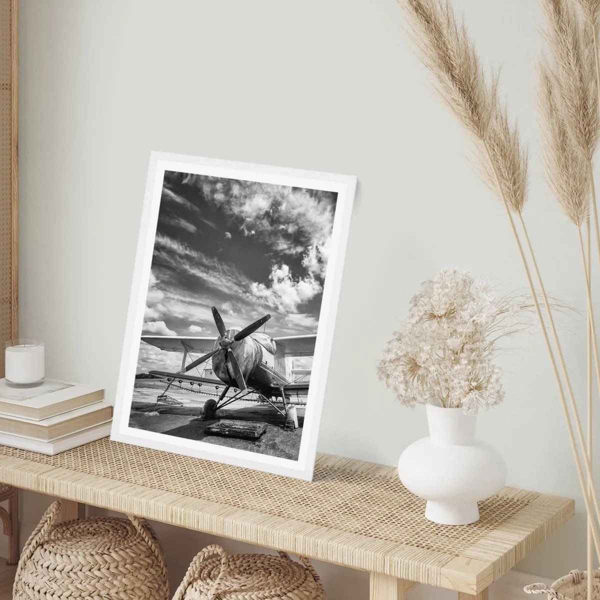 Poster în ramă albă - Abia aștept! - 30x40 cm