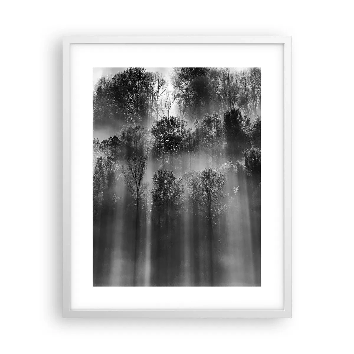 Poster în ramă albă - În fluxuri de lumină - 40x50 cm