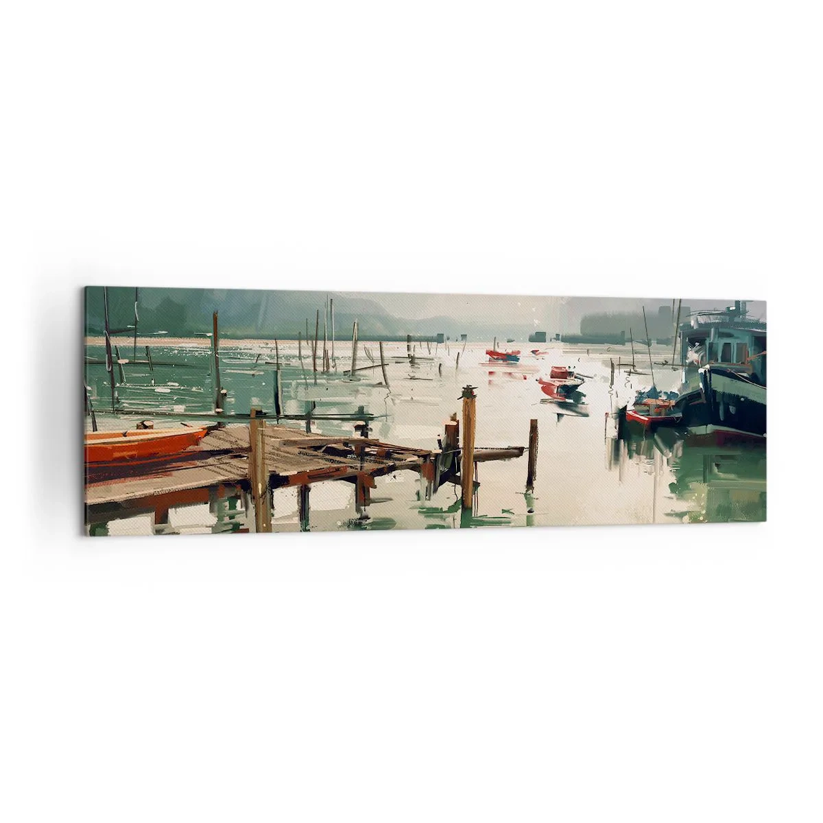 Tablou pe pânză - Scufundat în luna topită - 160x50 cm