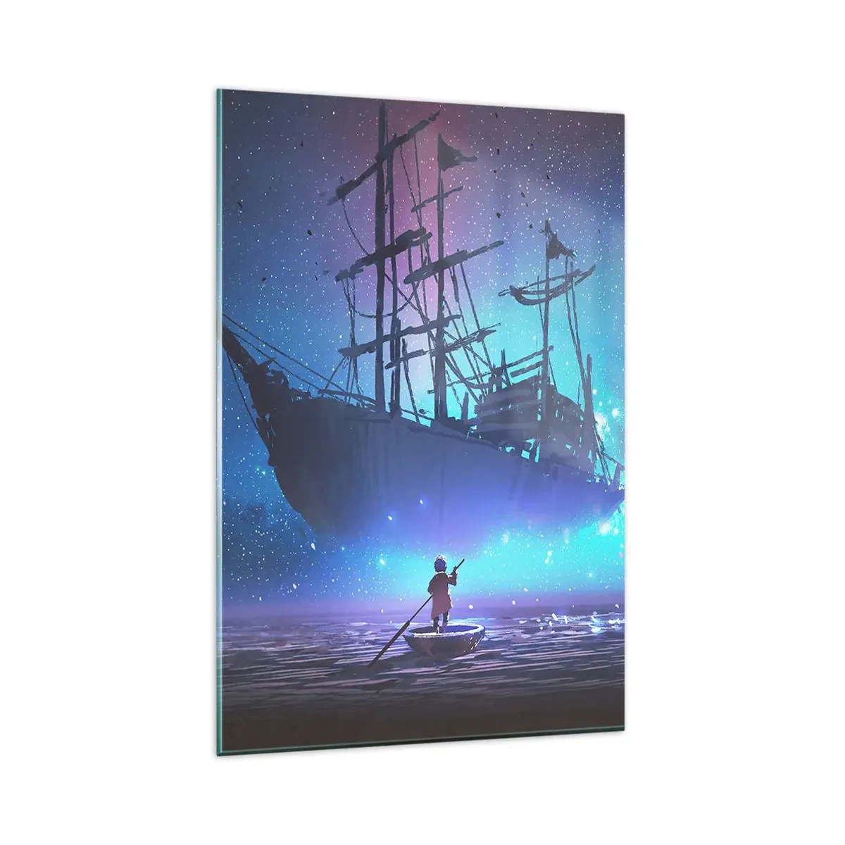 Tablou pe sticlă - Întâlnirea cu mitul mării - 80x120 cm