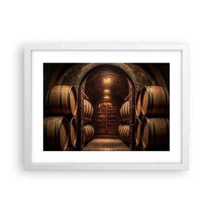 Poster în ramă albă - Beciul cu atmosferă - 40x30 cm
