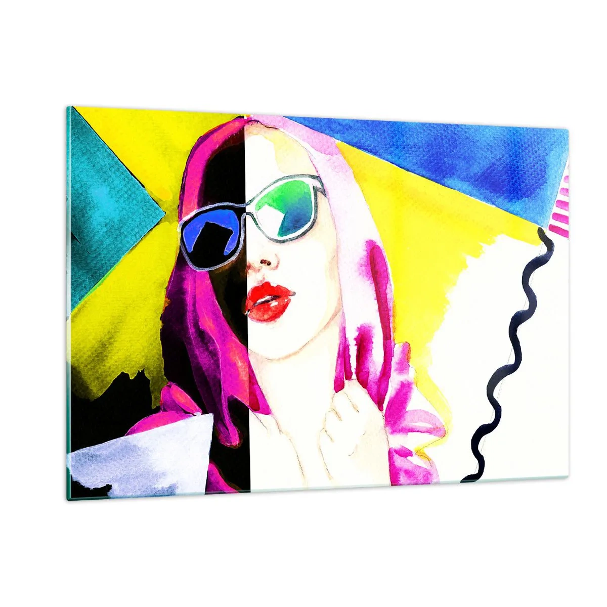 Tablou pe sticlă - Nu sunt albă și nu sunt neagră - 120x80 cm