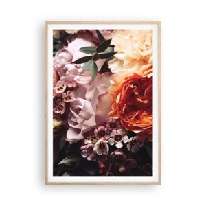 Poster în ramă de stejar deschis - Înghesuite în frumusețe - 70x100 cm
