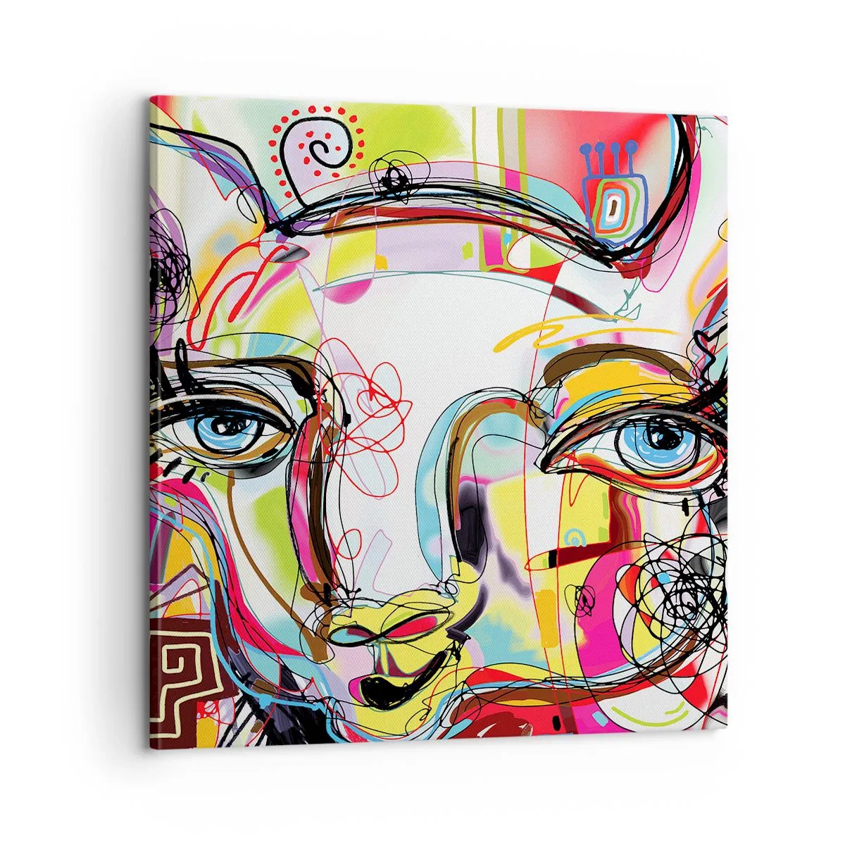 Tablou pe pânză - Bogăția naturii feline - 60x60 cm