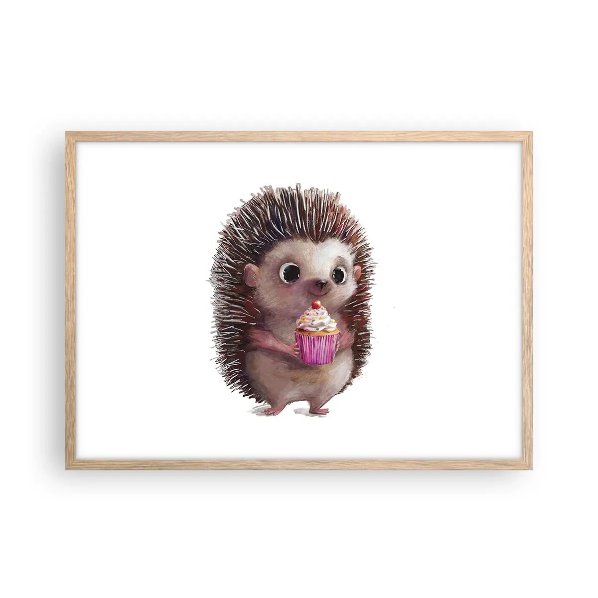 Poster în ramă de stejar deschis - Fiecare zi este o sărbătoare - 70x50 cm