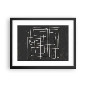 Poster în ramă neagră - Nu atât de simplu - 40x30 cm