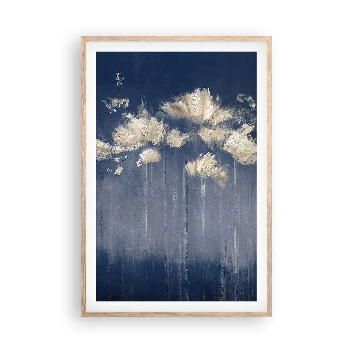 Poster în ramă de stejar deschis - Ca petalele în vânt - 61x91 cm