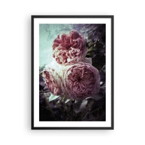 Poster în ramă neagră - Într-o atmosferă romantică - 50x70cm - În stil romantic - Decorațiune modernă pentru perete pentru living și dormitor ARTTOR