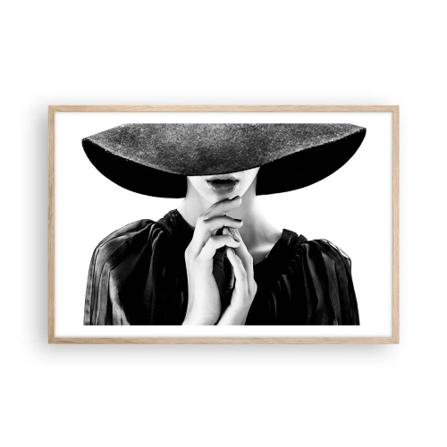 Poster în ramă de stejar deschis - Frumusețea ascunsă - 91x61 cm