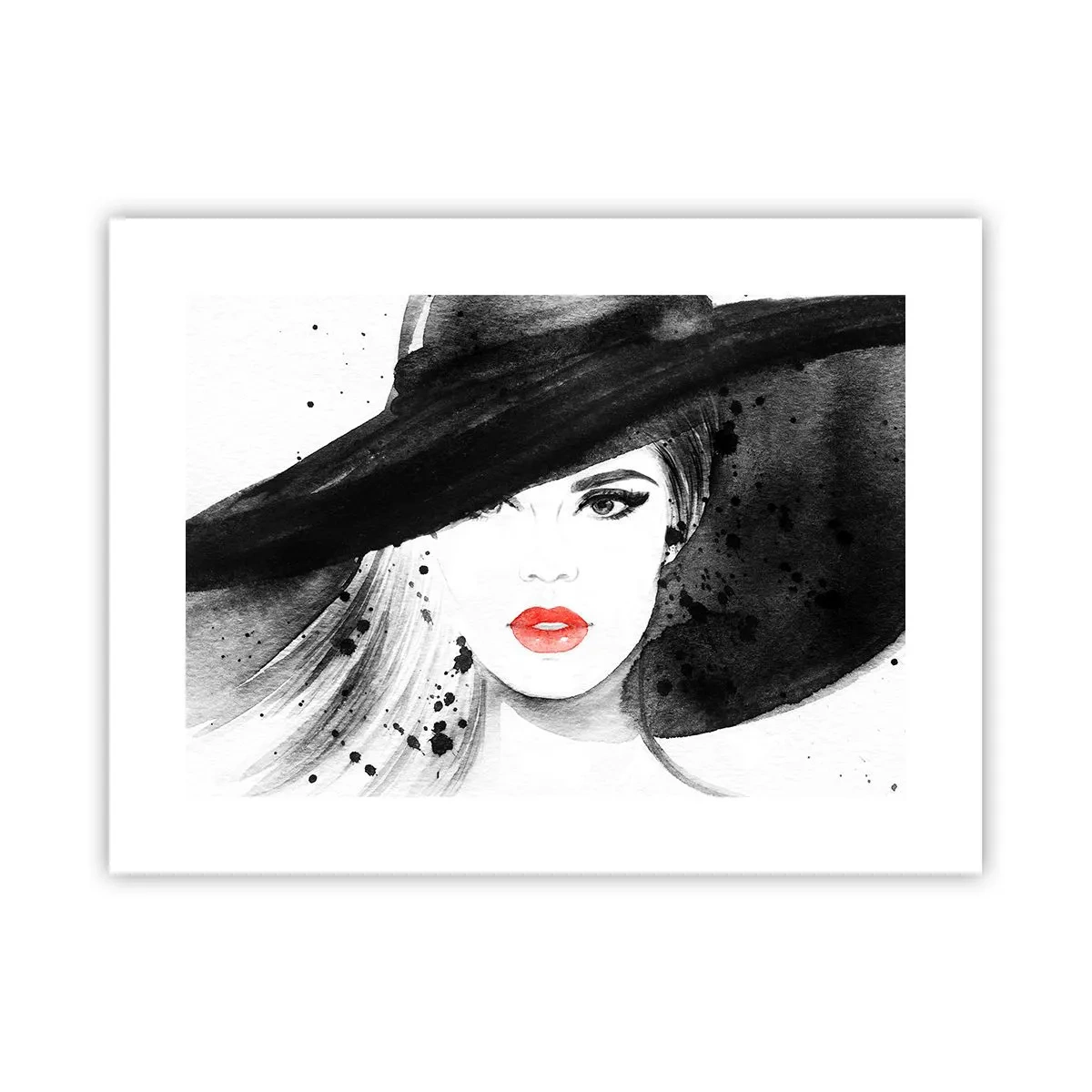 Poster - Doamna în negru - 40x30 cm