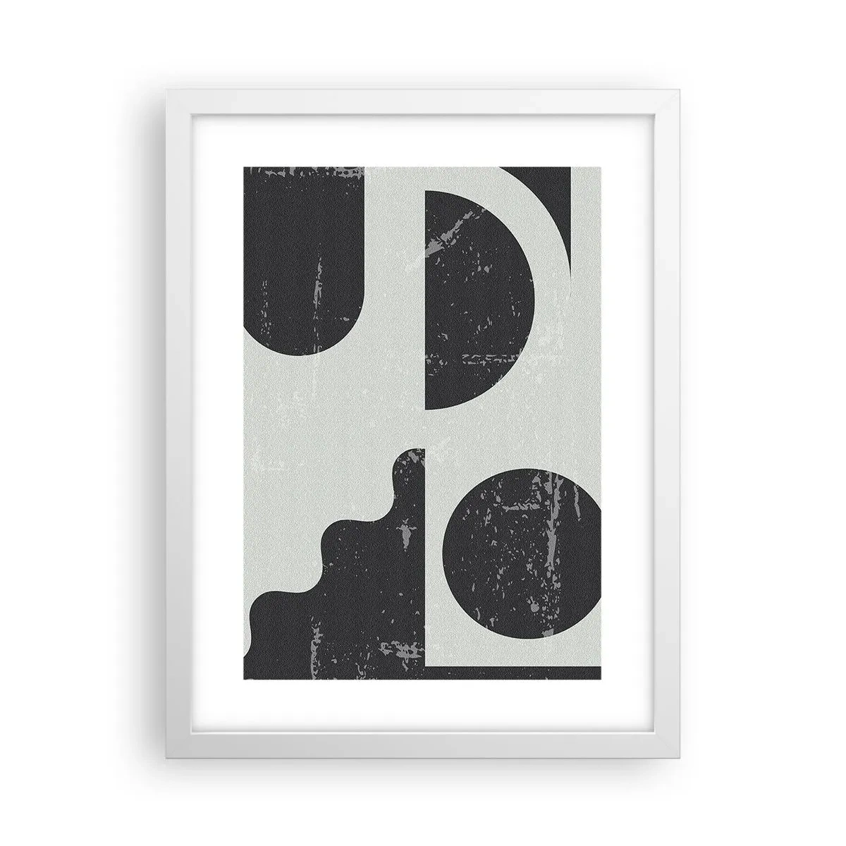 Poster în ramă albă - Compoziție deasupra și dedesubt - 30x40 cm