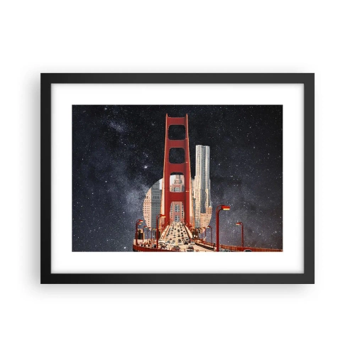 Poster în ramă neagră - Întotdeauna în centru - 40x30 cm