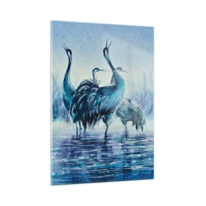 Tablou pe sticlă - Întâlnirea de dimineață - 50x70 cm