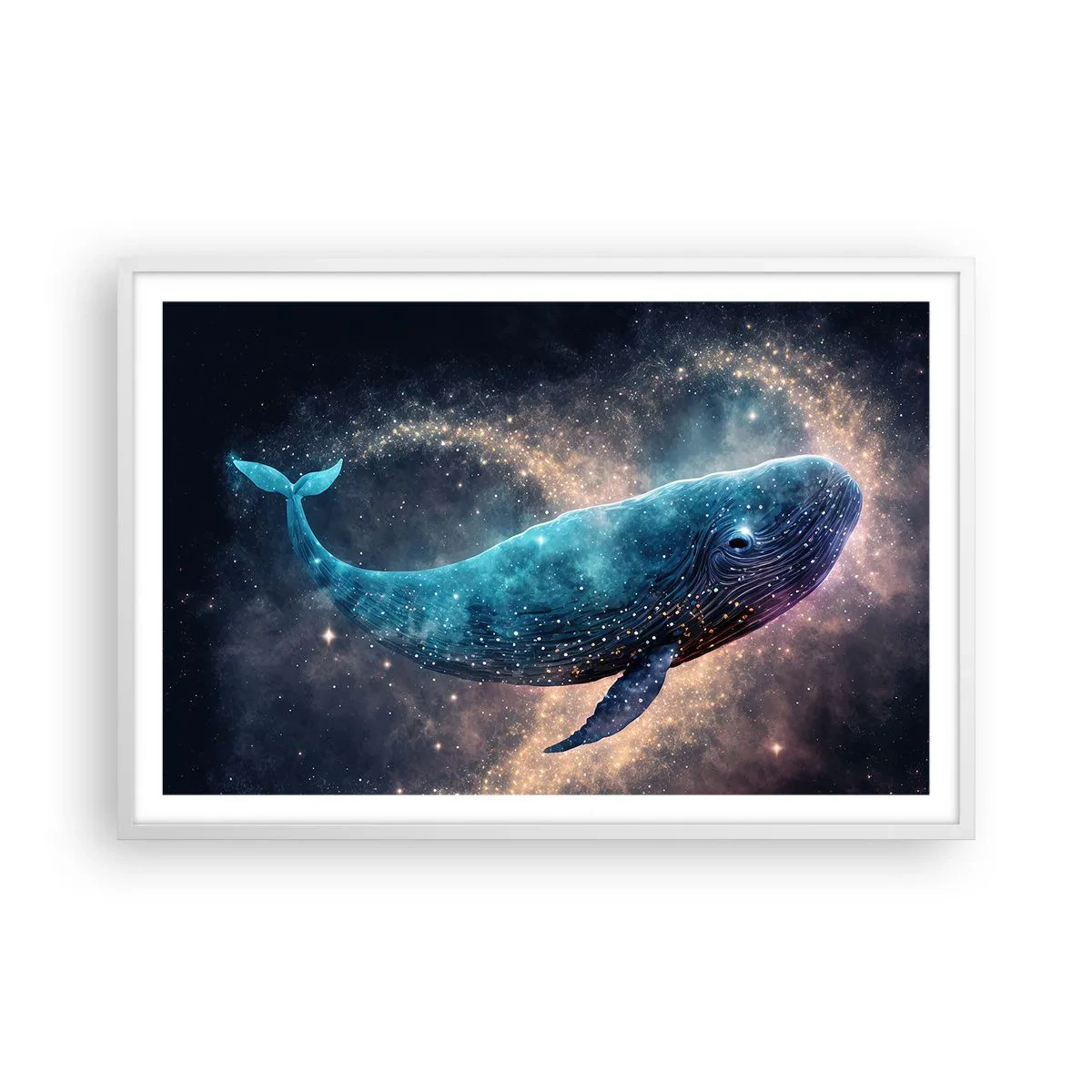 Poster în ramă albă - Există o lume... - 91x61 cm