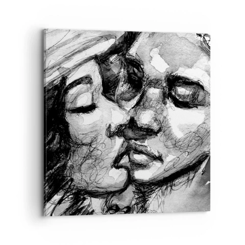 Tablou pe pânză - Un moment de tandrețe - 70x70 cm