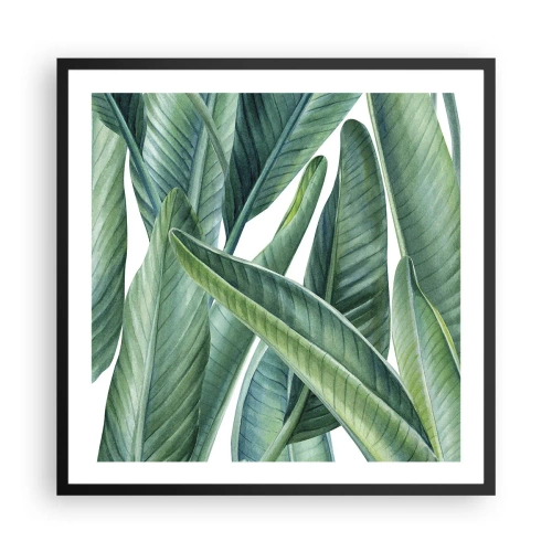 Poster în ramă neagră - Verdeața în sine - 60x60 cm