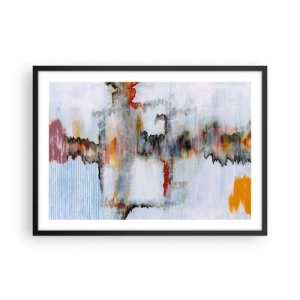 Poster în ramă neagră - Cu bățul pe apă - 70x50 cm