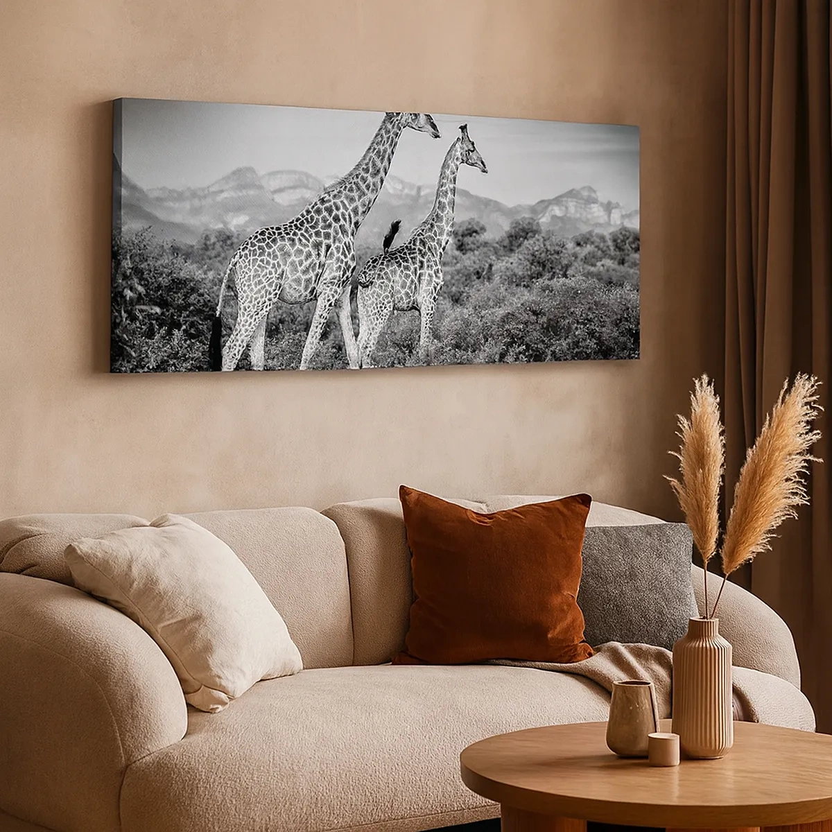 Tablou pe pânză - Clasele superioare din Africa - 30x30 cm