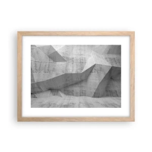 Poster în ramă de stejar deschis - O adevărată provocare - 40x30 cm