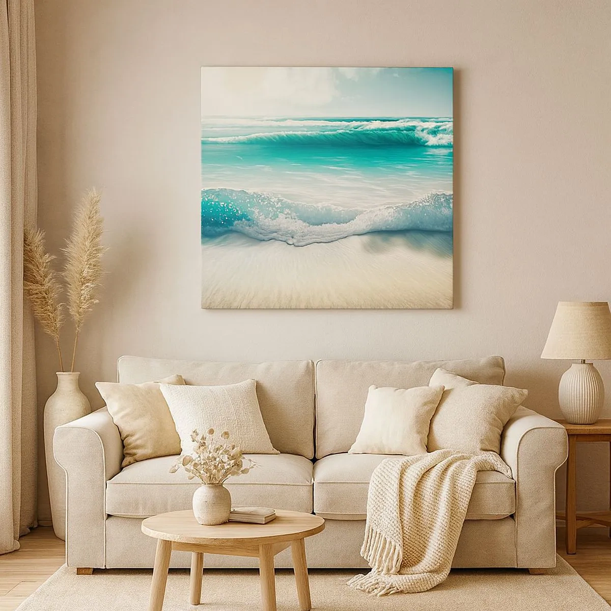 Tablou pe pânză - Calmul oceanului - 30x30 cm