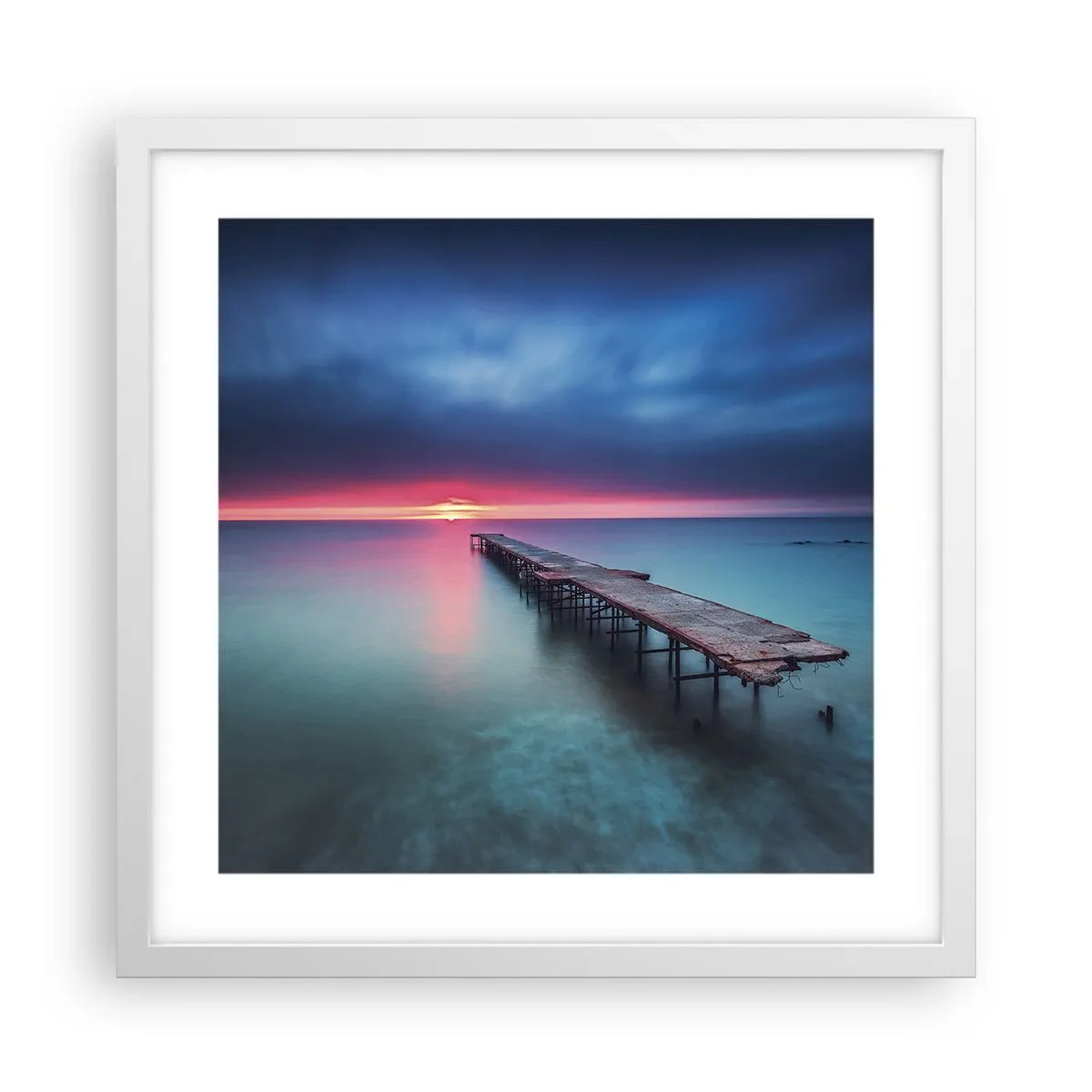 Poster în ramă albă - Între cer și pământ - 40x40 cm