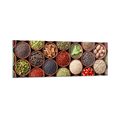 Tablou pe sticlă - Toate gusturile lumii - 90x30 cm