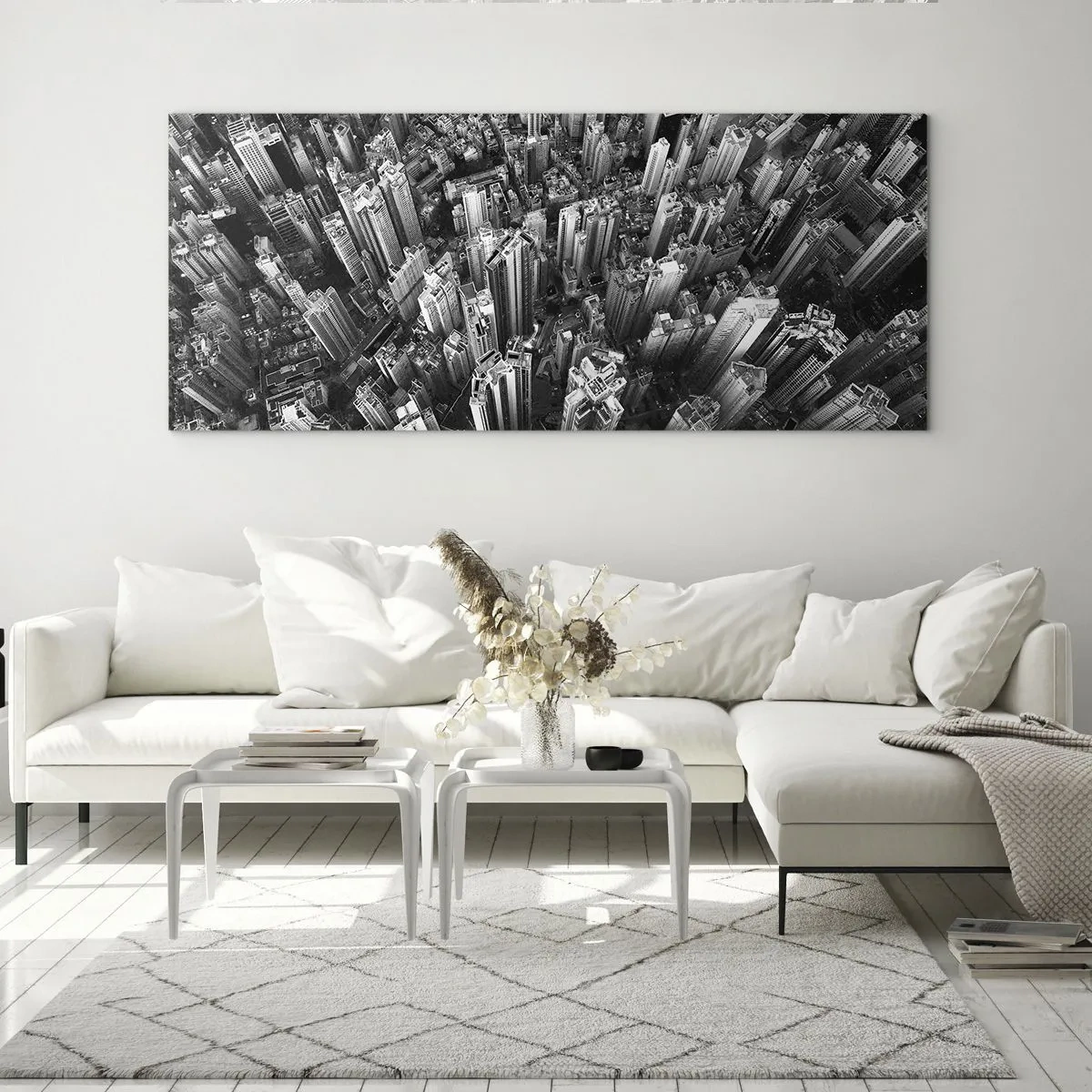 Tablou pe sticlă - Din ce în ce mai sus - 100x40 cm