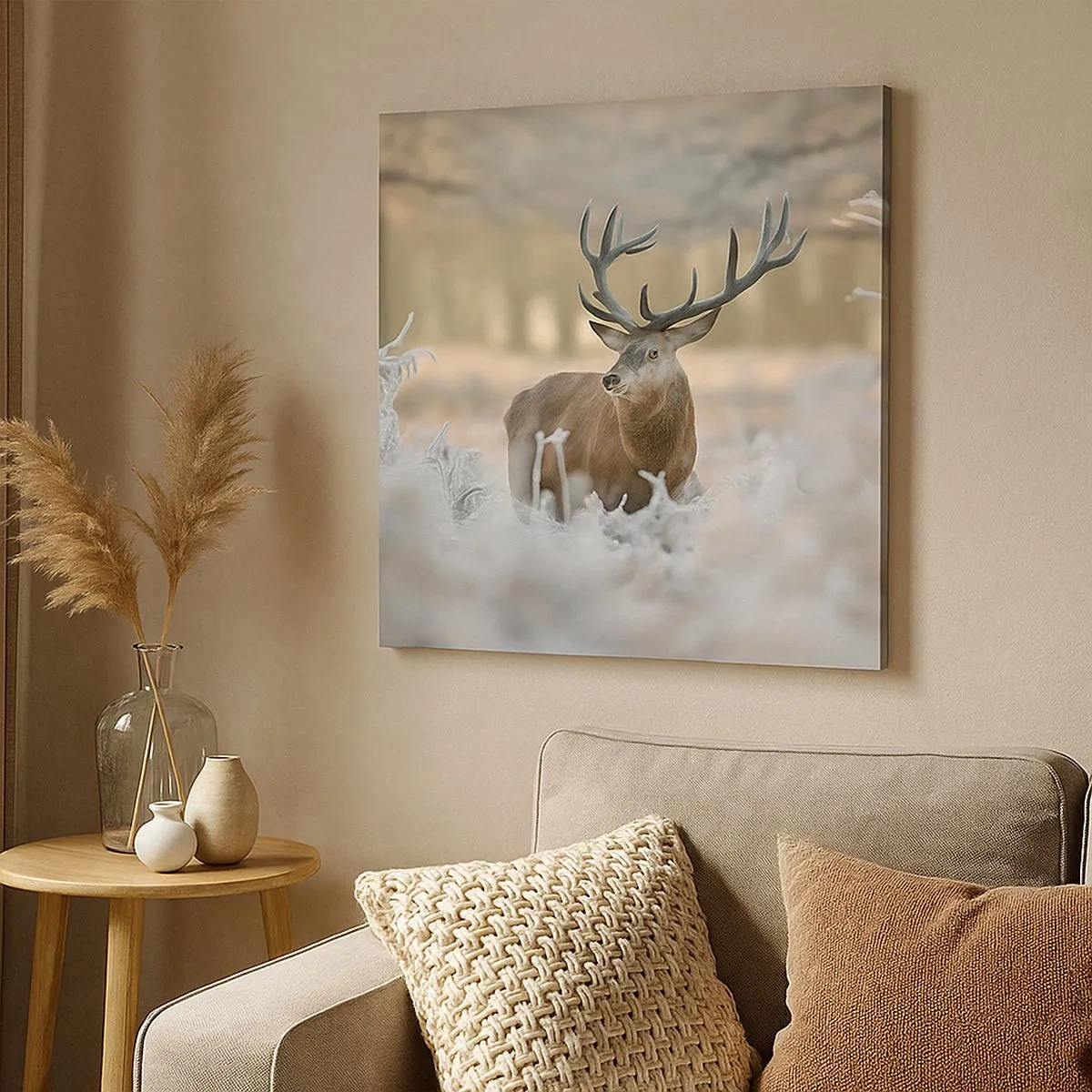 Tablou pe pânză - O dimineață răcoroasă - 30x30 cm