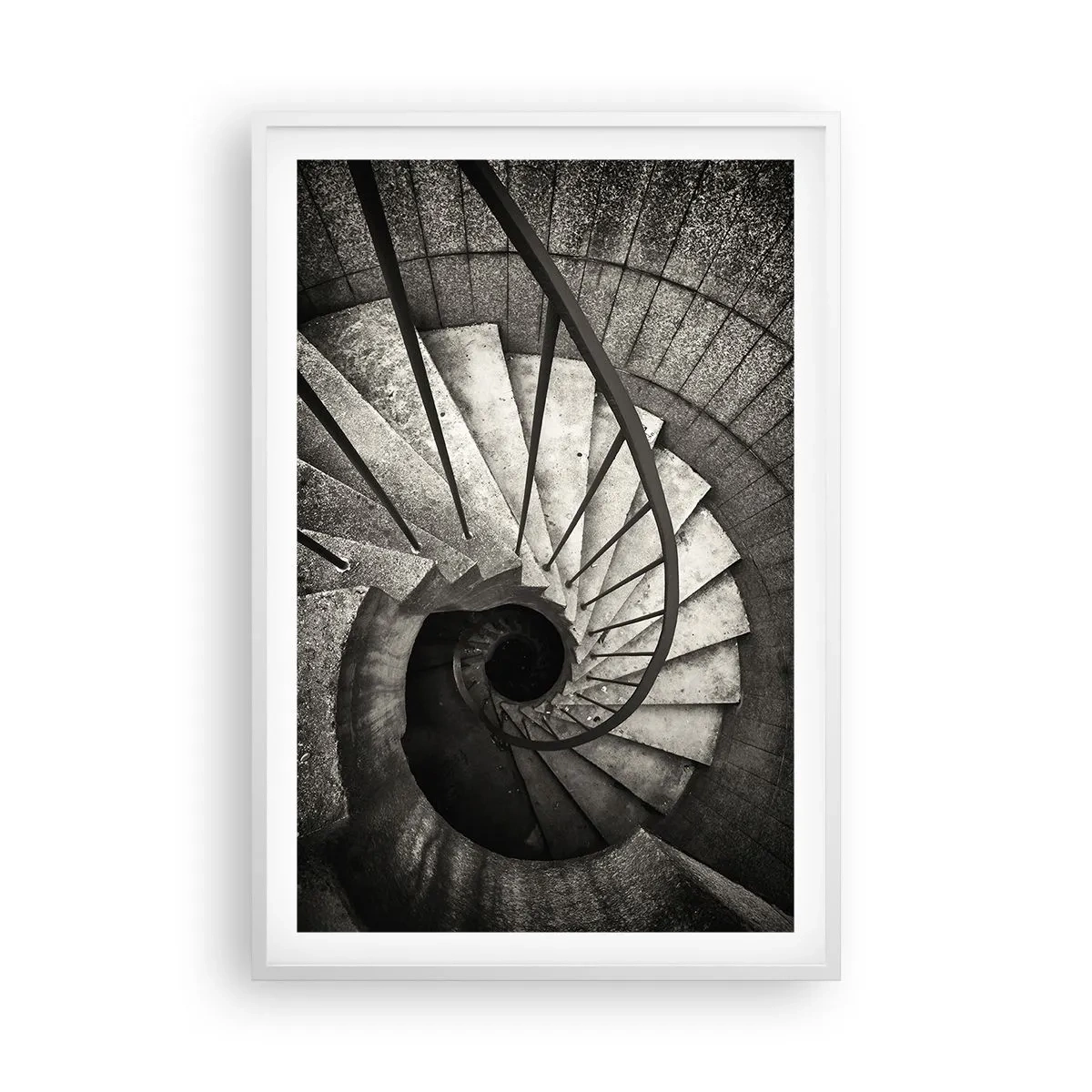 Poster în ramă albă - În sus și în jos - 61x91 cm