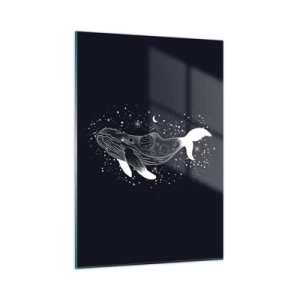 Tablou pe sticlă - În oceanul universului - 50x70 cm